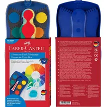 Faber-Castell Connector Farbkasten 12 Farben blau