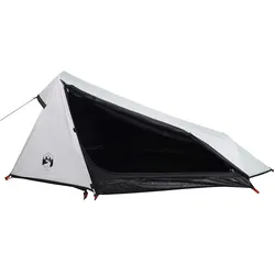 vidaXL Tunnel-Campingzelt 1 Person Weiß Verdunkelt Wasserdicht