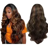 4x4 Lace Closure Perücke Highlight Brown Human Hair Perückes For Women P4/30 Glueless Perücke With Baby Hair 130% Density Body Wave Perücke Frontal Perücke Wet And Wavy Perücke 18 Inch