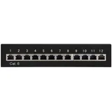 goobay CAT 6 Mini Desktop Patchpanel 12 Port