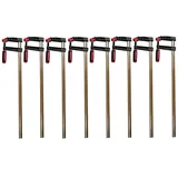 Vago-Tools 8x Profi Schraubzwinge 800x120 Zwinge Leimzwinge Klemmzwinge Temperguß