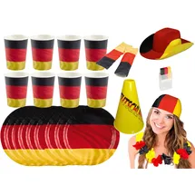 Amscan Deutschland Fan-Set 2023 mehrfarbig onesize