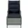 vidaXL Verstellbarer Gartensessel 67 x 94 x 38 cm hellgrau
