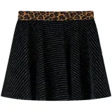 vidaXL Kinderrock mit Bund in Leopardenmuster Schwarz 116