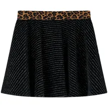 vidaXL Kinderrock mit Bund in Leopardenmuster Schwarz 116