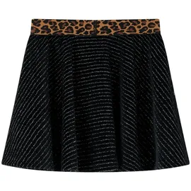 vidaXL Kinderrock mit Bund in Leopardenmuster Schwarz 116