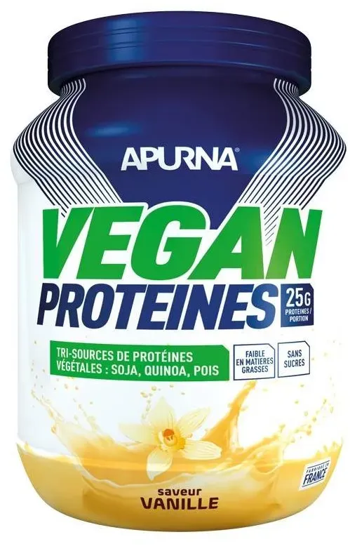 Apurna Vegan Protéines - Vanille Diététique $scat.CAT_NOM - https://www.i-run.de/sportnahrung/proteine/apurna/Vegan-Proteines---Vanille_fiche_86813.html - TU