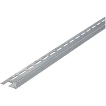 Btec Fliesenschiene, Fliesenprofil, Quadratprofil, Edelstahl (V2A) gebürstet, Länge 2,50 m 11 mm Höhe 1 Stück