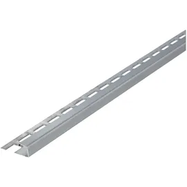 Btec Fliesenschiene, Fliesenprofil, Quadratprofil, Edelstahl (V2A) gebürstet, Länge 2,50 m 11 mm Höhe 1 Stück