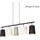 Briloner 4009055 SHADES 5-flg. 96 cm Grau/Schwarz/Weiß
