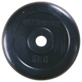 Sport-Thieme Hantelscheibe Gummiert. 5 kg SCHWARZ 5kg