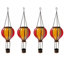 Expo Börse Solarleuchte Kunststoff Ø14xH47cm 4er Set mehrfarbig