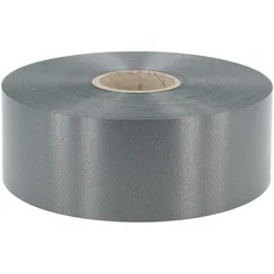 Star 100m Geschenkband Ringelband 50mm wasserfestes Kunststoff Dekoband Polyband zum Basteln Weihnachtssterne Autoschleifen Schleifenband Maibaum Anthrazit
