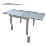 deluke Gartentisch 90 x 90 x 75 cm Grau
