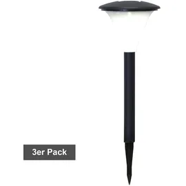 Best Season Solar-Pathlights, 3er Set, LED, warmweiß