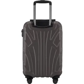 suitline Hartschalenkoffer Trolley 4-Rollen Cabin 55 cm / 34 l titan