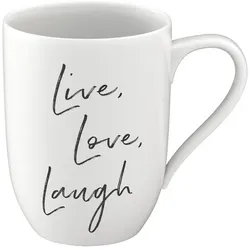 Villeroy & Boch Becher mit Henkel Live Love Laugh Statement 