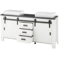 furn.design Doppelwaschtisch 164 x 81 x 43 cm