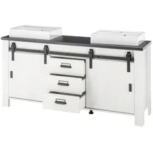 furn.design Doppelwaschtisch 164 x 81 x 43 cm