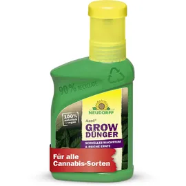 NEUDORFF Azet GrowDünger – 100% natürlicher Cannabisdünger für schnelles Wachstum und reiche, gehaltvolle Ernten aller Cannabissorten, 250 ml