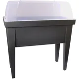 Jelenia Plast Hochbeet mit Deckel 80 x 88 x 40 cm Anthrazit