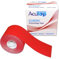 Jovita Pharma AcuTop Kinesiologie Tape Classic Rot 5 cm x 5 m