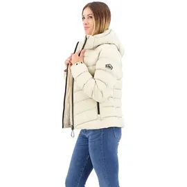 Superdry Damen. Fuji Steppjacke mit Kapuze Pelikan beige 36 - 36