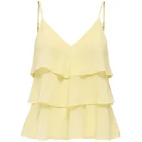 Only Onllinn Life Flounce Singlet Gelb XL