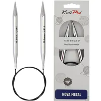 KnitPro Rundstricknadel Silber 60 cm 10 mm