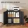 Homcom Aktenschrank 80 x 35 x 91 cm Schwarz