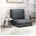 Homcom Bodensofa 3-in-1 Klappbar Schlafsofa mit Samtoptik, Gepolstert Sofabett bis 240 kg belastbar, für Schlafzimmer, Wohnzimmer, Dunkelgrau