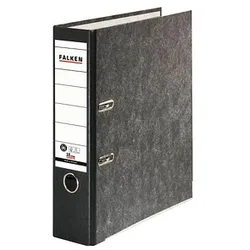 FALKEN Recycling Ordner schwarz marmoriert Karton 8,0 cm DIN A4