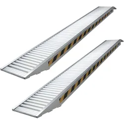 TRUTZHOLM 2 x Schwerlastrampen 265 cm 3300kg/Paar Alu 35 cm Breite geriffelt ...