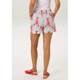 Aniston CASUAL Shorts gestreift/rot 42