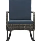 Maison Exclusive - Garten-schaukelstuhl Poly Rattan Anthrazit