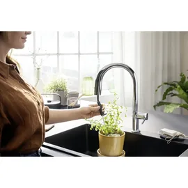 Hansgrohe Aqittura M91 Einhebelmischer Schwarz