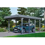 SKANHOLZ Carport Friesland Schiefergrau 314 x 555 cm mit Aluminiumdach