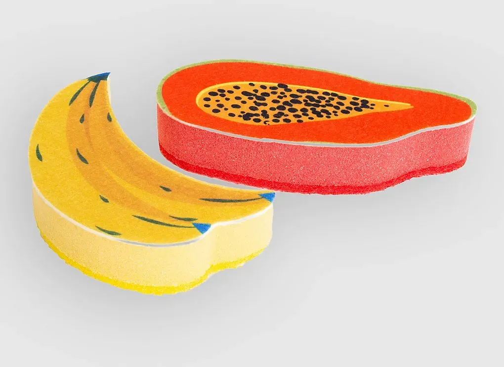 HELIO FERRETTI Pack Of 2 Tutti Frutti Kitchen Sponge multicolored Gr. Uni
