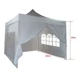 Trendline Seitenteile für Faltpavillon 2,95 x 2,95 m 4 Stück Weiß