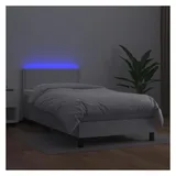 vidaXL Boxspringbett 100 x 200 cm Weiß