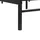 Beliani Mauressac 140 x 200 cm Schwarz