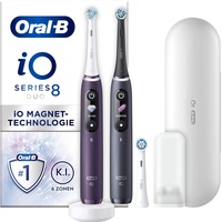 Oral B iO Series 8 violet ametrine + 2. Handstück black onyx + Aufsteckbürste 3 St.