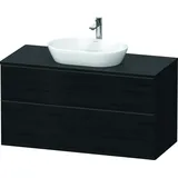 Duravit Waschtischunterschrank wandhängend „D-Neo“ 120 × 66,4 × 55 cm Eiche Schwarz