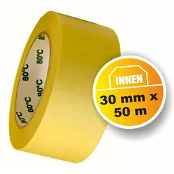 Kreppband Malerkrepp Innenbereich 30 mm x 50 m 8 Rollen