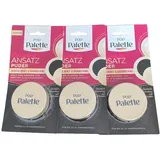 Poly Palette Kompaktes Ansatz Puder Schwarz x3