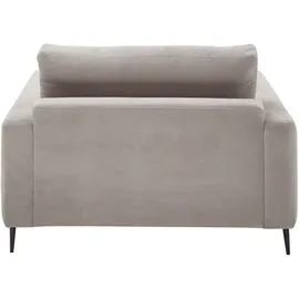 KAWOLA Relaxsessel CARA Feincord 75 x 70 x 150 cm Beige
