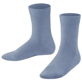 Falke Unisex Kinder Socken Family K So nachhaltige Baumwolle einfarbig 1 Paar, Blau Light Jeans 6662, 39-42 - 39-42