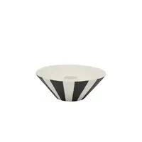 OYOY L301533 Kerzenständer Steingut schwarz weiß