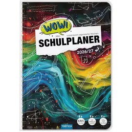 trotsch Schulplaner WOW Waves 26/27 Weiß