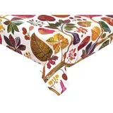 beties Heimtextil Tischdecke, Ecru, Mehrfarbig, Textil, Baum/Pflanze/Natur, Tiere, Rechteckig, 130x220 cm, Oeko-Tex® Standard 100, Wohntextilien, Tischwäsche, Tischdecken
